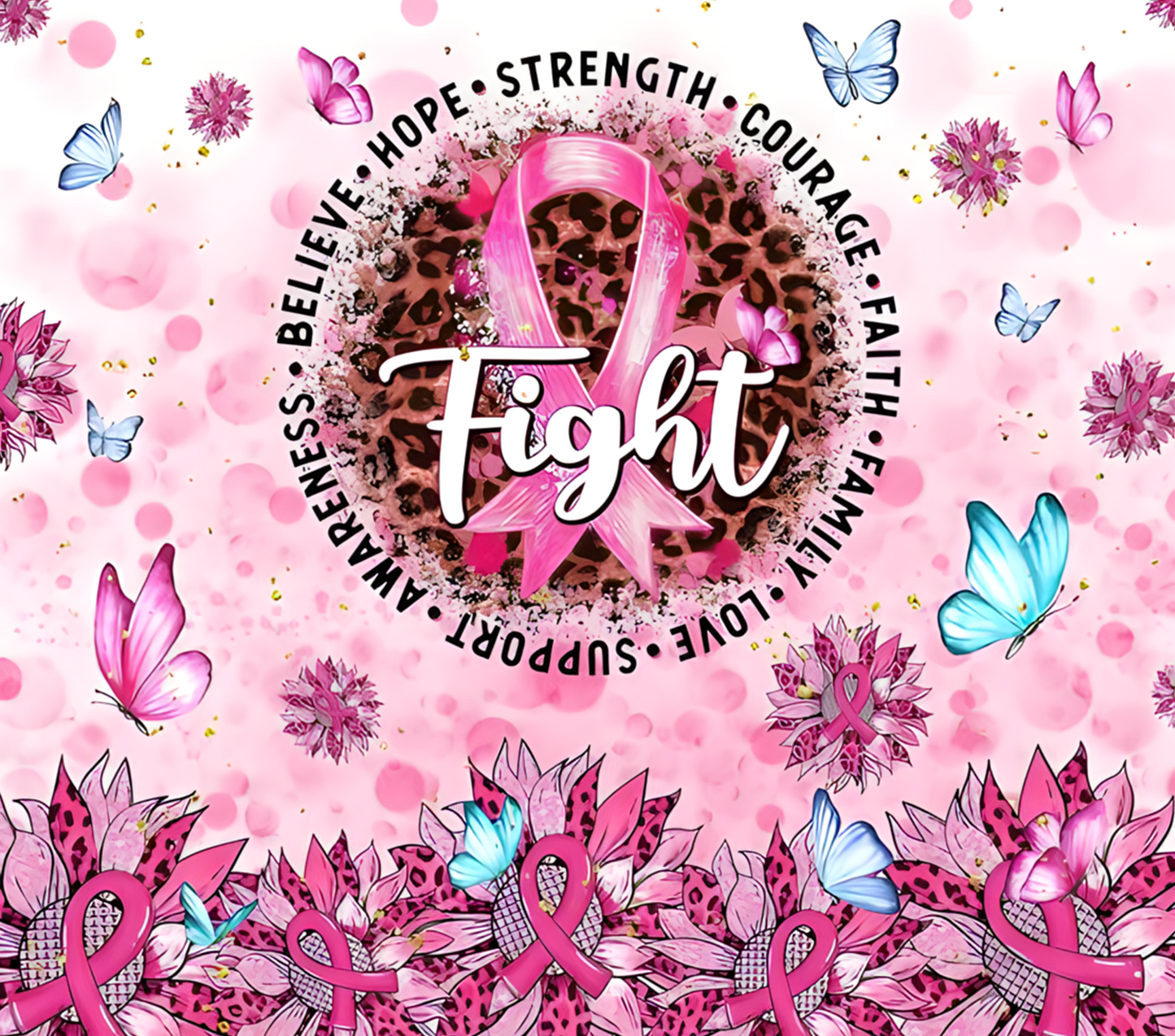 20oz Breast Cancer Awareness Month Tumbler