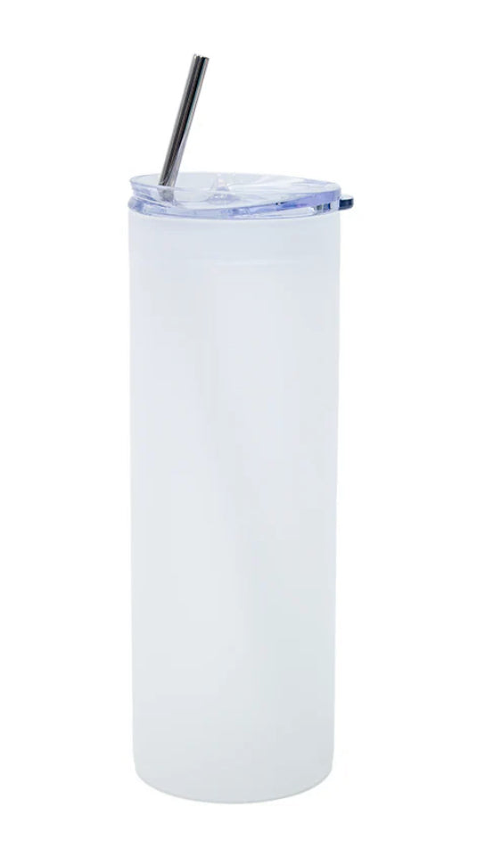 750ml Skinny Frosted Glass Tumbler