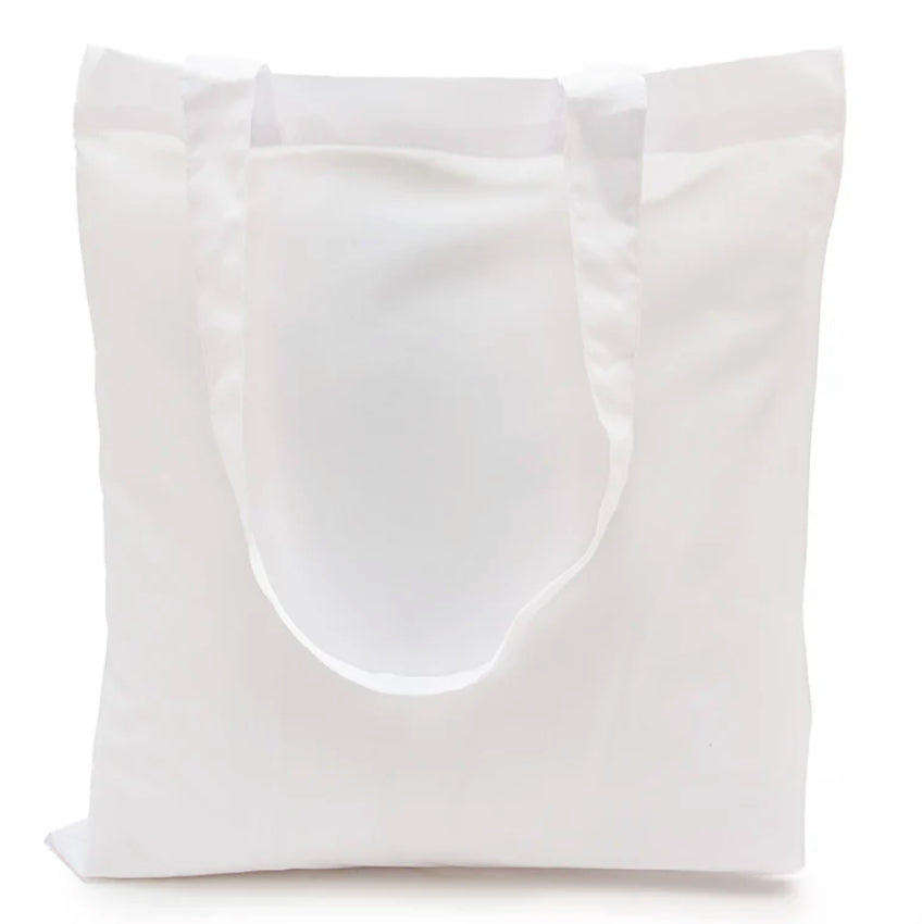 White Linen Tote Bag