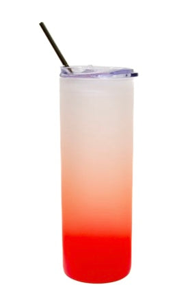 13oz Colour Gradient Glass Tumbler