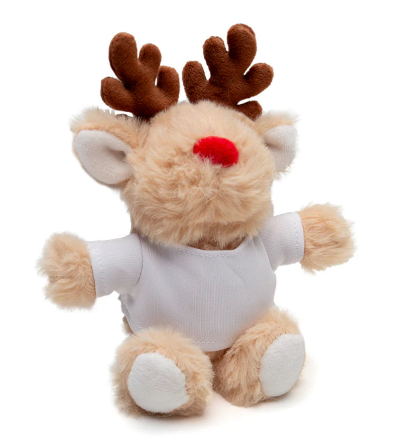 Christmas Plush Reindeer Keyring