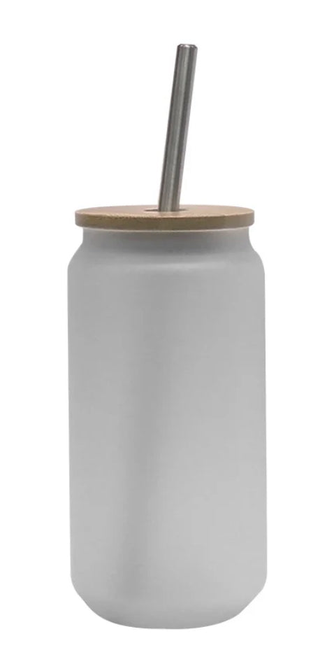 18oz Frosted Glass Tumbler