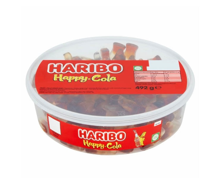 Haribo Happy Cola Bottles Tub 492g