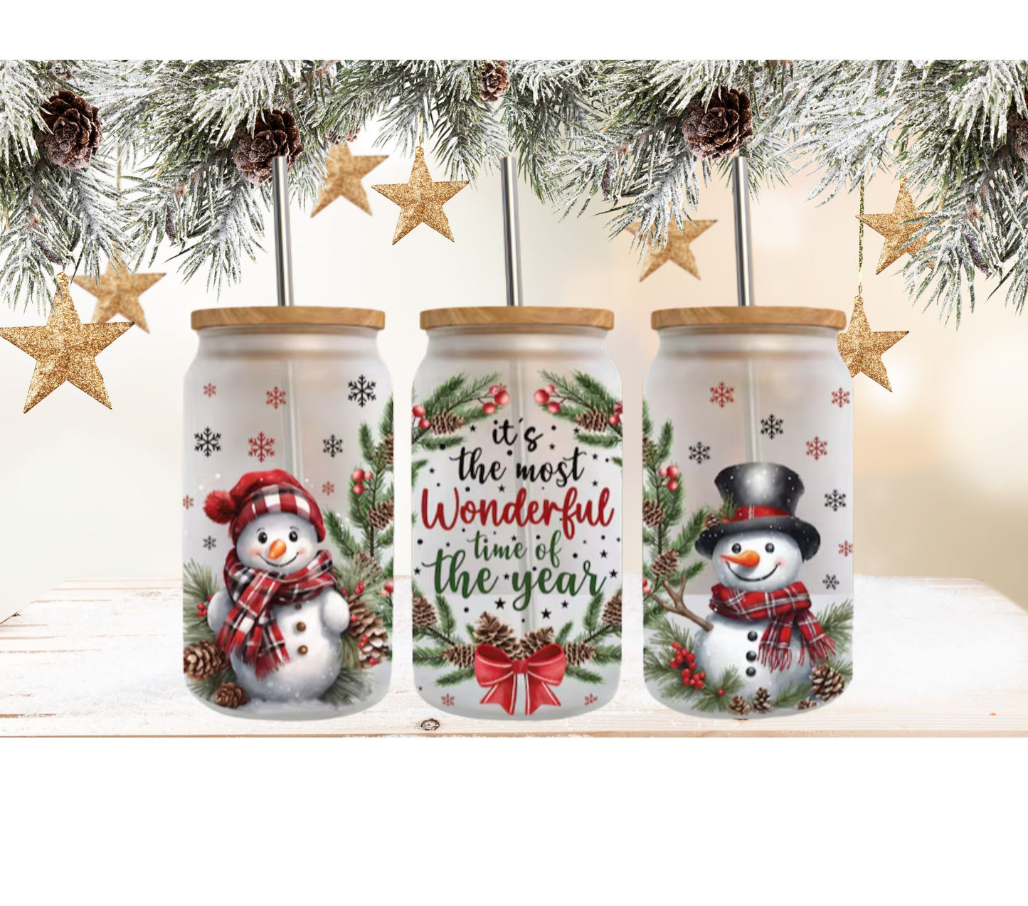 16oz Frosted Libbey Glass