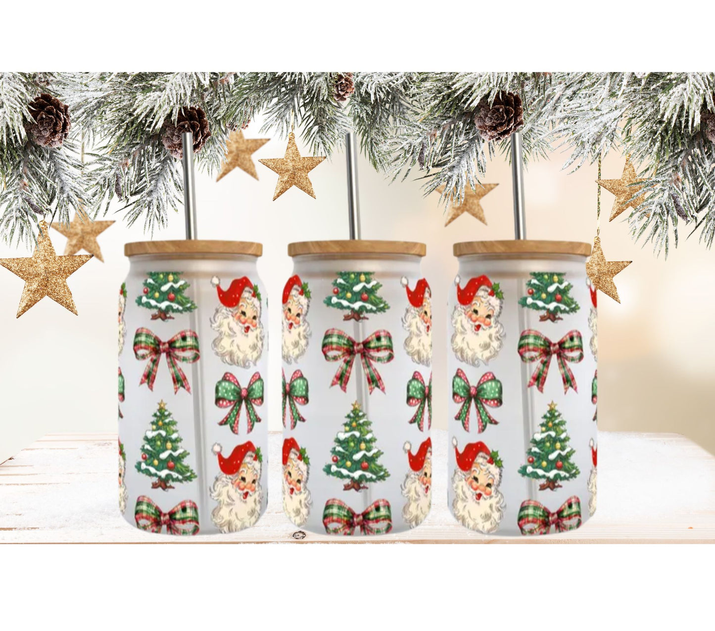 16oz Frosted Libbey Glass