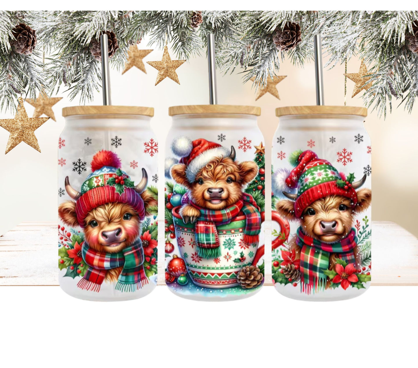 16oz Frosted Libbey Glass