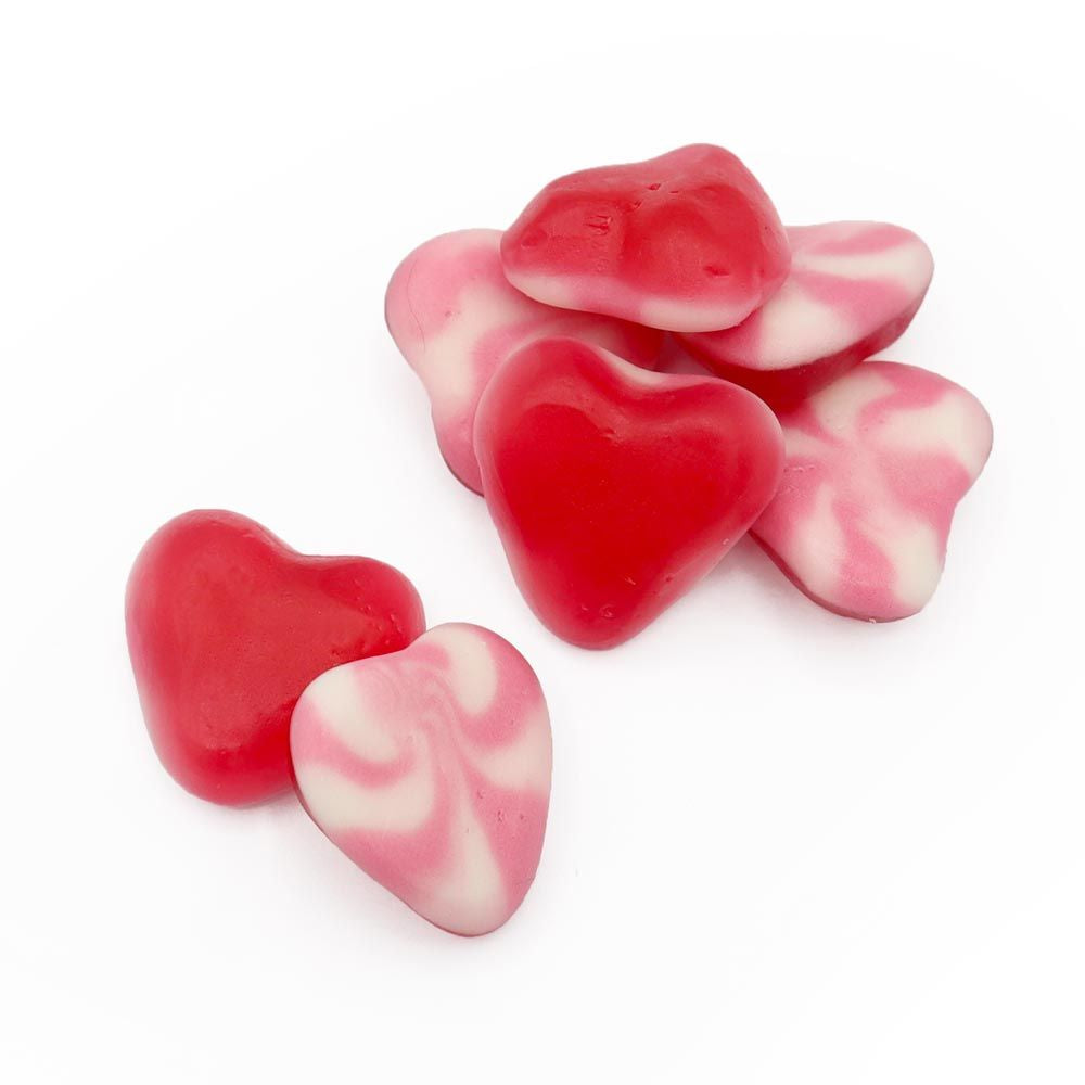 Strawberry Flavour Twist Hearts