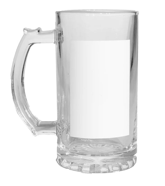 16oz Glass Beer Stein