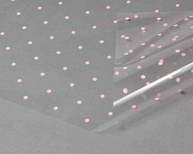 Pink Dots Cellophane