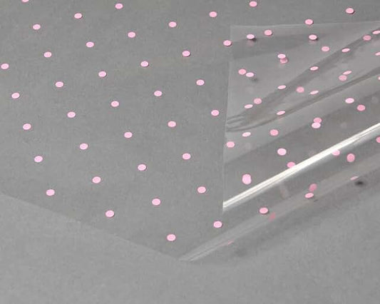 Pink Dots Cellophane
