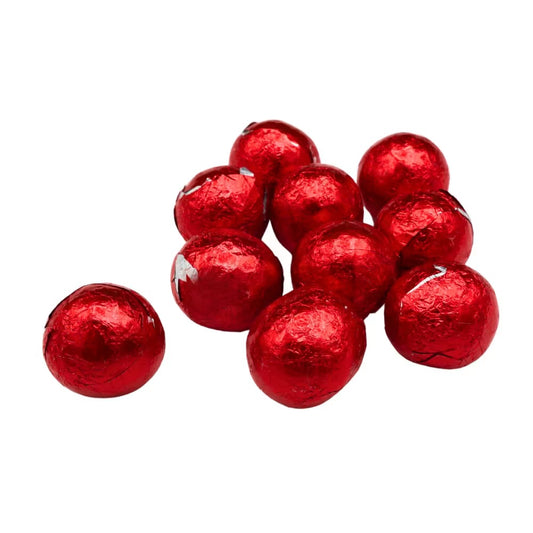 Red Foiled Chocolate Balls