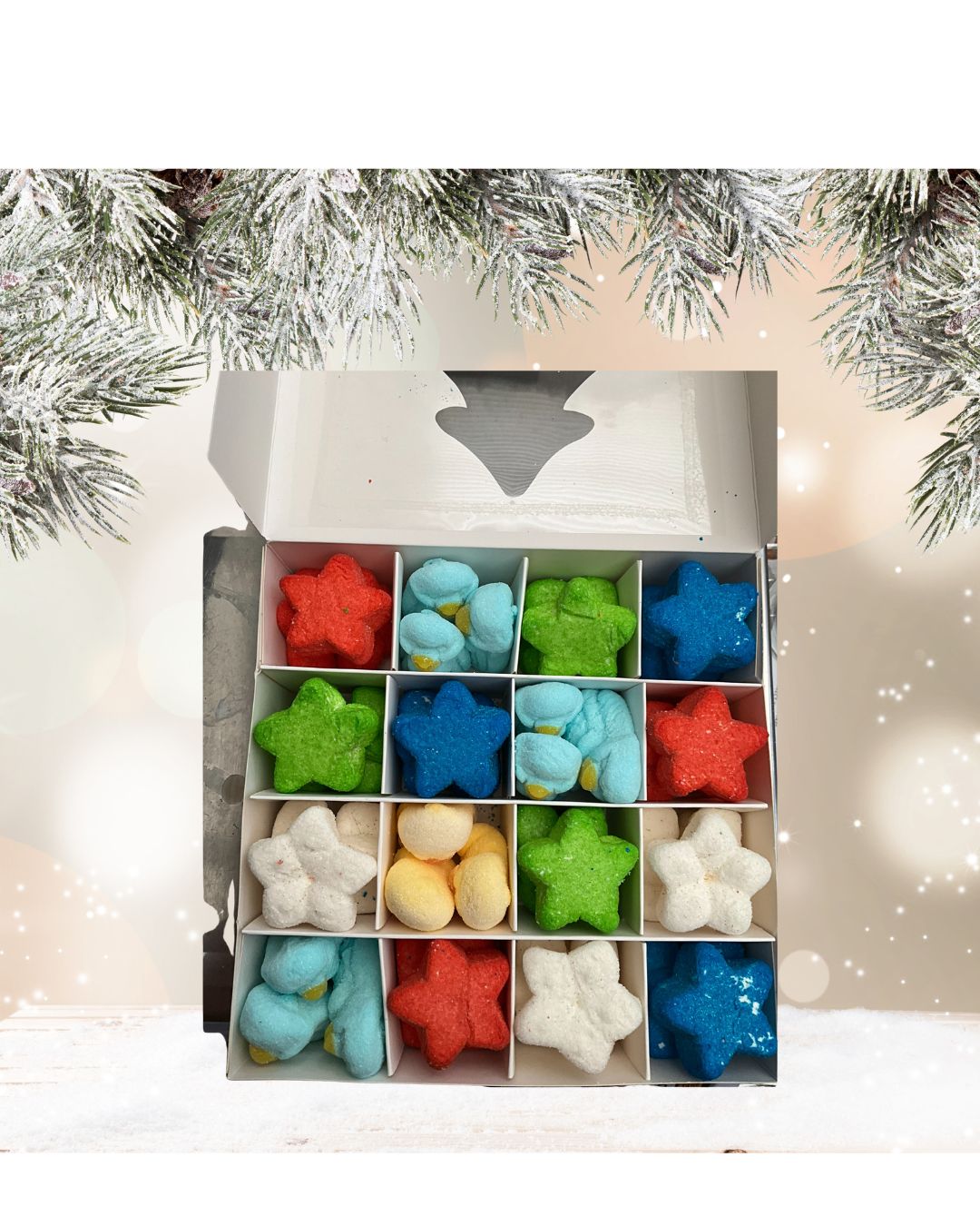 Christmas Marshmallow - Box - 15cm x 15cm x 3.5cm
