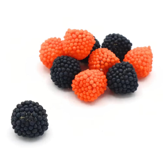 Black & Orange Dots