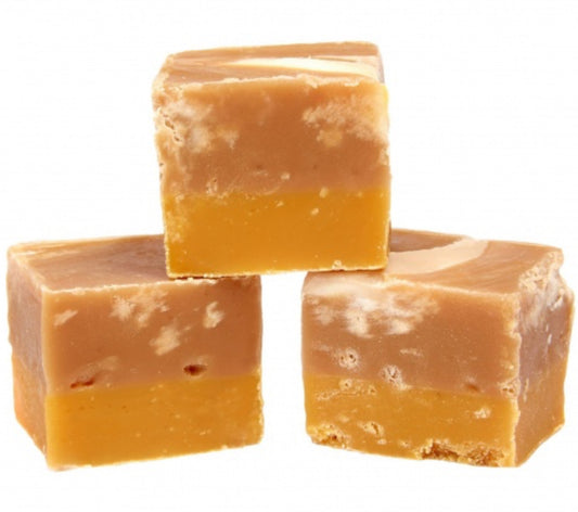 The Fudge Factory Salted Caramel Cheesecake Fudge With Biscoff Base