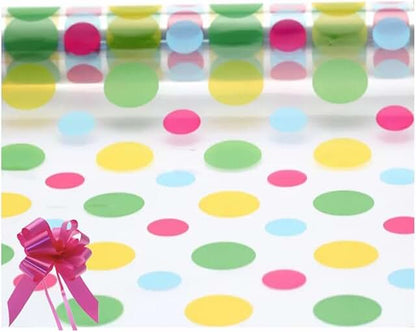 Coloured Dots Cellophane