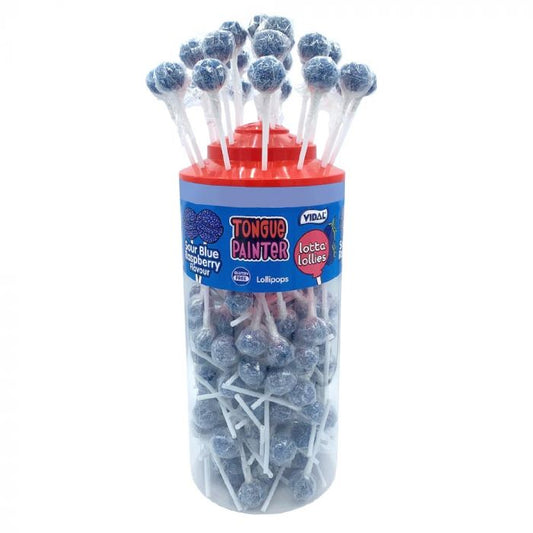 Sour Blue Raspberry Tongue Painter Lollies