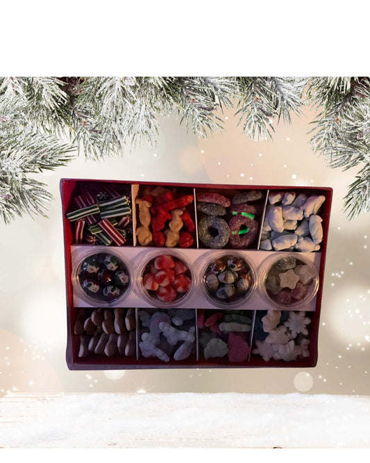 Deluxe Christmas Mega Munch Box ( 12 Sections )