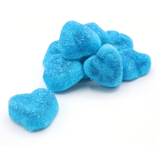 Blue Raspberry Sour Hearts