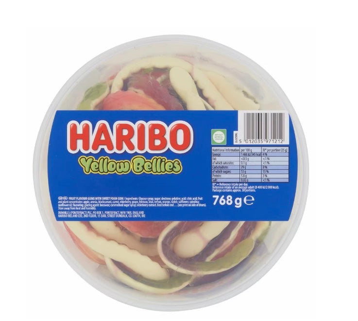 Haribo Yellow Bellies Tub 768g