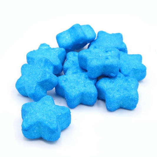 Blue Glittery Star Marshmallows