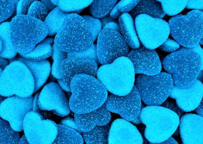 Blue Raspberry Sour Hearts