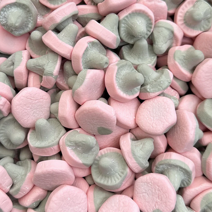 Raspberry Liquorice Mushrooms