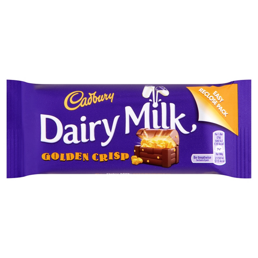 Cadburys Dairy Milk Golden Crisp Bar 53g ( Irish )