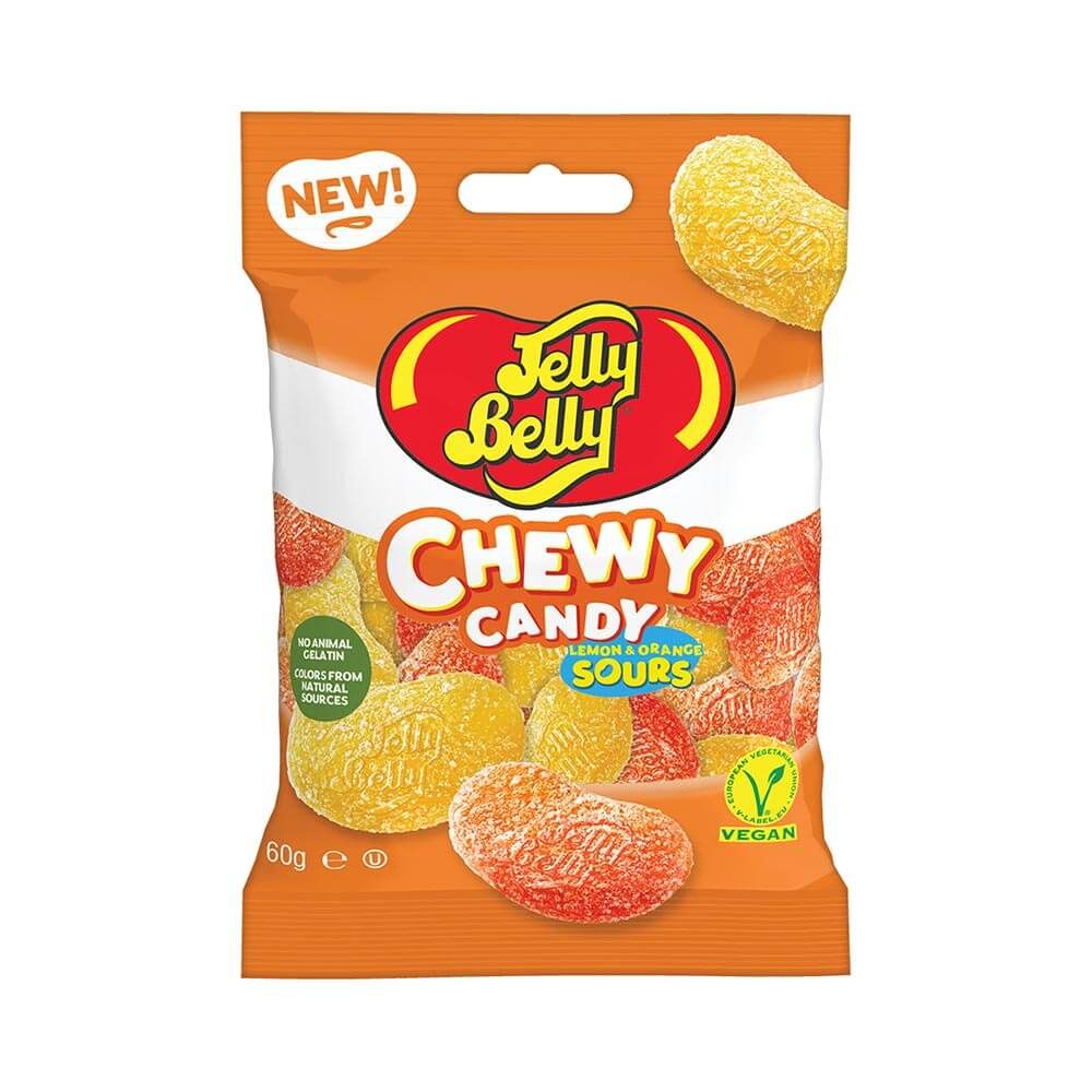 Jelly Belly - Lemon & Orange Sours Chewy Candy 60g Bag