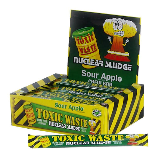 Toxic Waste Nuclear Sludge Sour Apple Chew Bar 20g