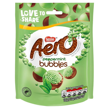 Aero Bubbles Peppermint Milk Chocolate Sharing Pouch 92g