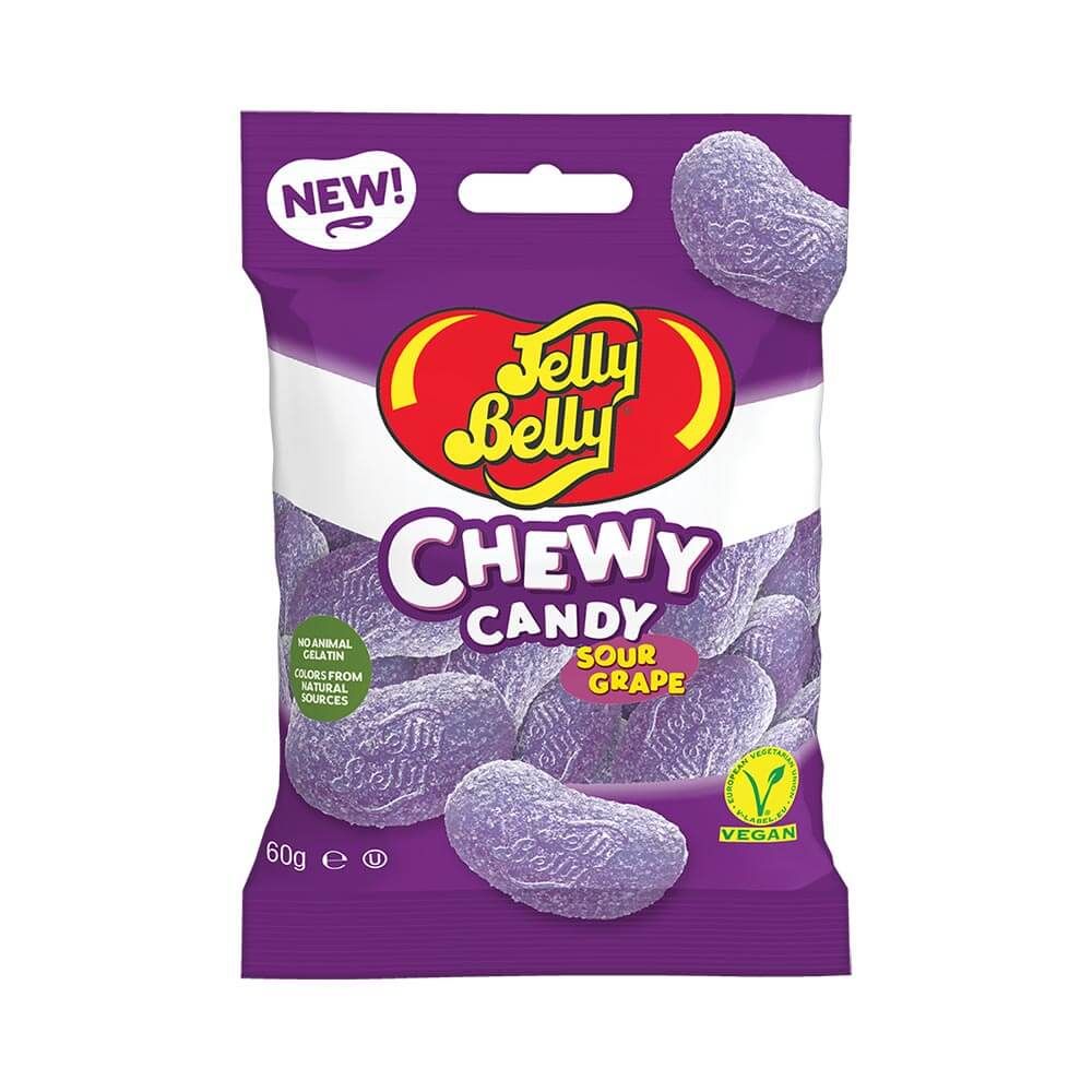 Jelly Belly - Sour Grape Chewy Candy 60g